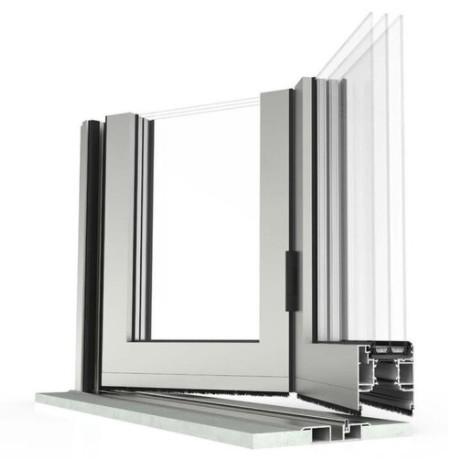 Bronze Double Glazed Bifolding Doors , Tempered Glass Aluminum Screen Door