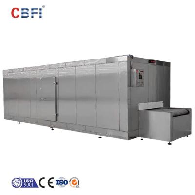 A fábrica personalizou o equipamento rápido da transformação de produtos alimentares do congelador do túnel da explosão de IQF feito em China