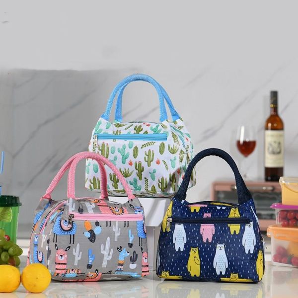 Insulated Thermal Fashion Style Cooler Picnic Lunch Box Bag for Daily Life Needs
