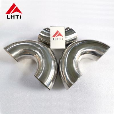ASME B16.9 Certified Ti Elbow Fitting / Titanium Elbow 180 Degree Weld Connection Polished Surface