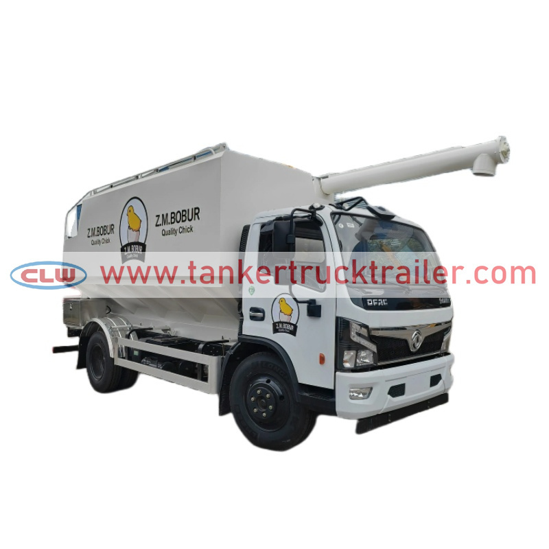 Dongfeng 4x2 3 tons 6CBM Electric Bulk Feed Truck for Feed Mill