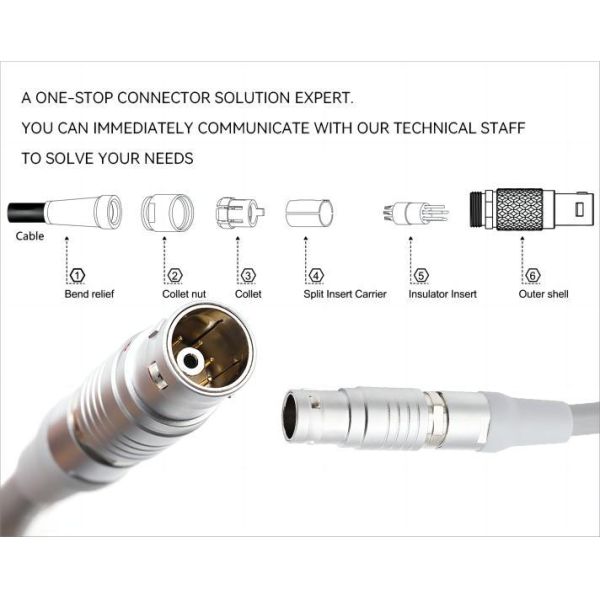 0B 1B 2B 3B circular connector female male straight plug with female receptacle PCB mount type electric connector