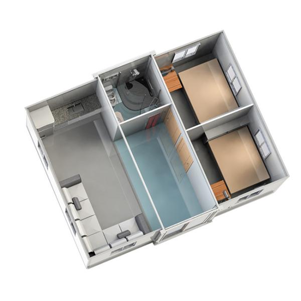 Temporary Foldable Container Homes Collapsible Container House For Emergency Rescue