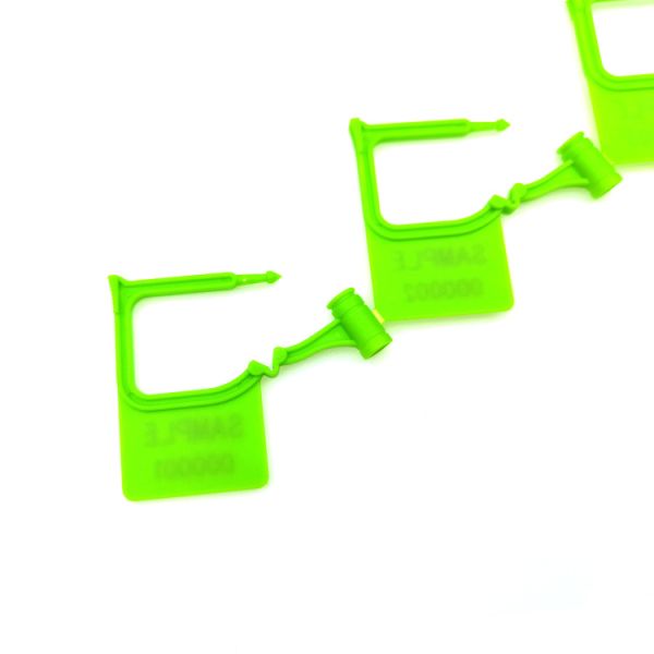 Disposable Mini Plastic Padlock Security Seal Self Locking Mechanism 49N Tensile Strength