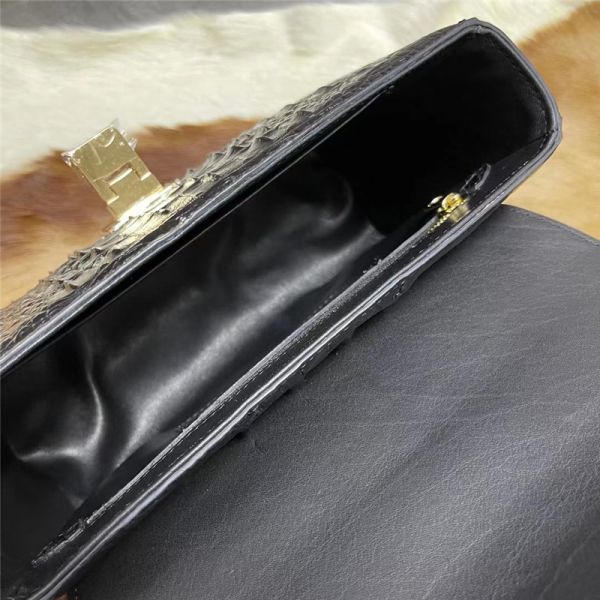 Authentic Crocodile Skin Women Small Flap Purse Genuine Alligator Leather Lady Chain Bag Female Single Shoulder Bag