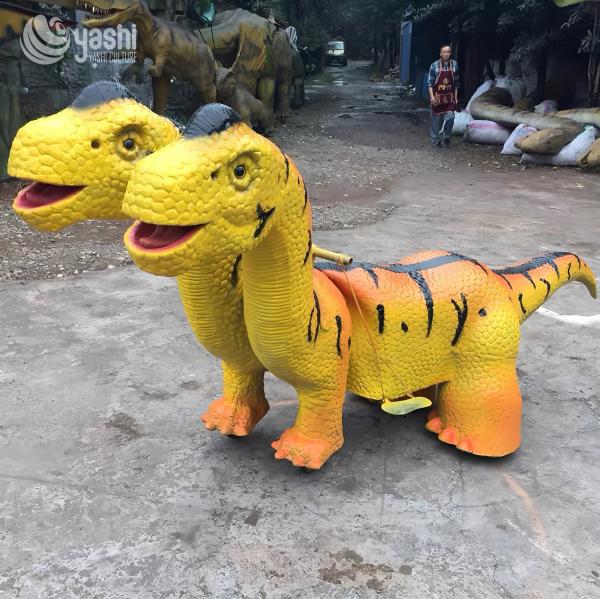 Parent Child Amusement Rideable Dinosaur Electric Vehicle For Shopping Malls