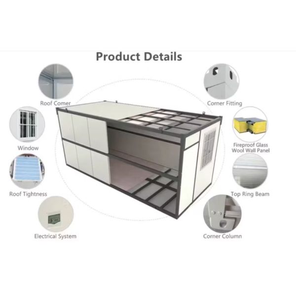 Prefabricated Low Cost Easy-to-Install Folding Container House