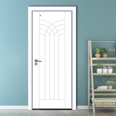 Swing Finished Wooden Fire Exit Door CPL Crackproof 208cm OEM