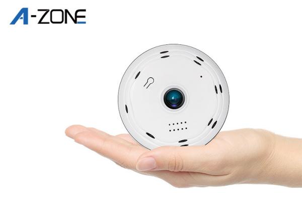 Wireless 360 Vr Video Camera / Panoramic Fisheye Camera  300W Alarm Push