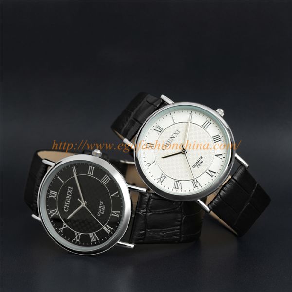 026B Fashion Jewelry Wholesale Watches Man Woman Unisex Quartz Analog Watch Leather Watch