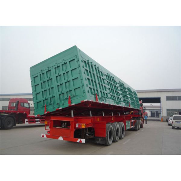 Side Lifting Heavy Duty Semi Trailer Van Cargo Box Trailer 3 Axles