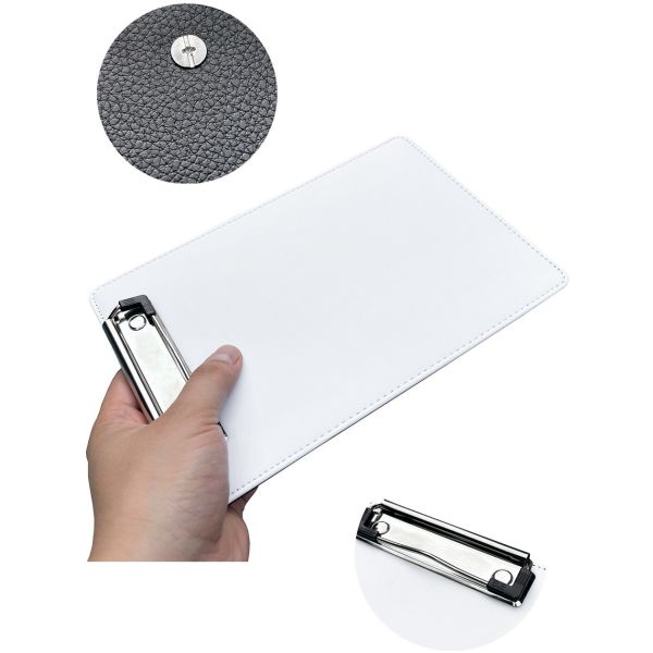 A4 A5 Sublimation Document Folder Leather Clipboard For Office Materials Heat Transfer Writing Board For Receipts And Documents