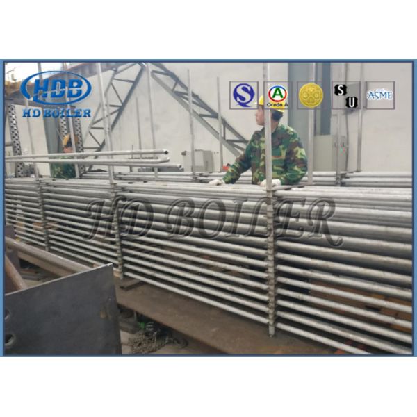 Stainless Steel Boiler Economizer Bare Tube Type With Headers On Painted SCR System Recovery Flue Gas