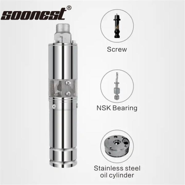 3Hp Hybrid Ac/Dc Solar Submersible Pump Solar Deep Well Solar Pump Submersible Centrifugal Pump