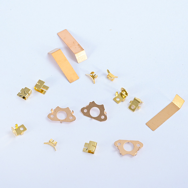 OEM Gold Plated Spring Clip Electrical Contact Metal Stamping Parts Manufacturer