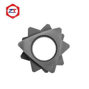 Износостойкие элементы винта ХРК 58-62 полетеные треугольником штрангпресс сегментируют производственную линию корма для животных