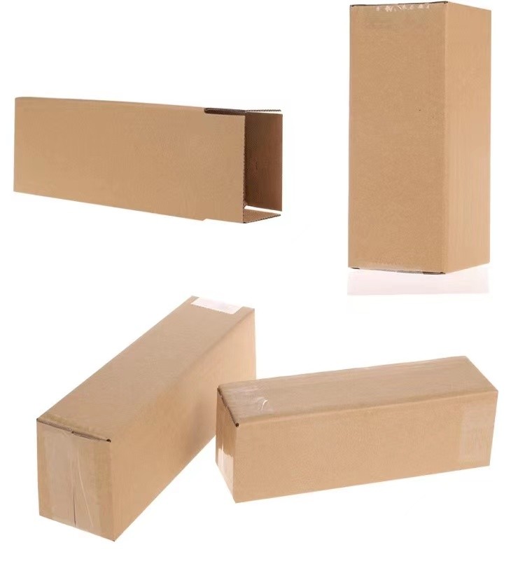 Cuboid коробка доставки 9cmx9cmx27cm мебели коробок Kraft бумажная рифленая