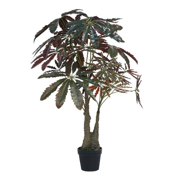 120cm Artificial Potted Floor Plants Green Simulated False Aralia Tree For House Decor