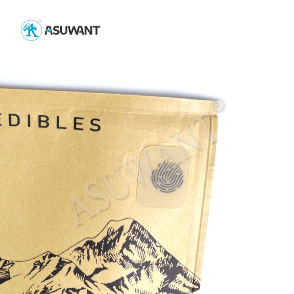 Kraft Paper Child Proof k Bags Smell Proof Silicone Sheet Zipper Durable