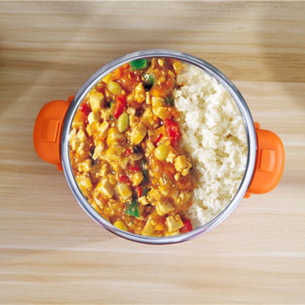 Plastic Handle Stainless Steel Fresh Hot Pot Eco 4pcs Lunch Box Set for School