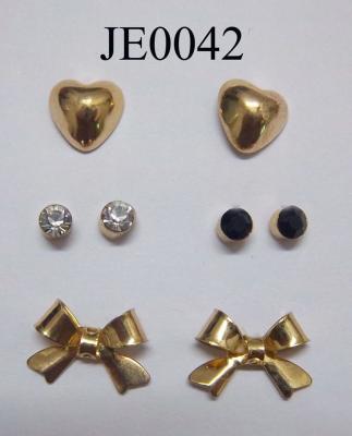 bow earring set