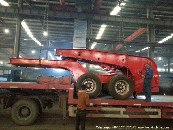 Gooseneck Lowbed Trailer Dolly for Heavy Duty Heavy Machine Lowbed Semi Trailer 80 ton  100Ton WhatsApp:8615271357675