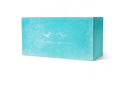 Exquisite Rectangle Large Velvet Gift Box , Blue Velvet Jewelry Box