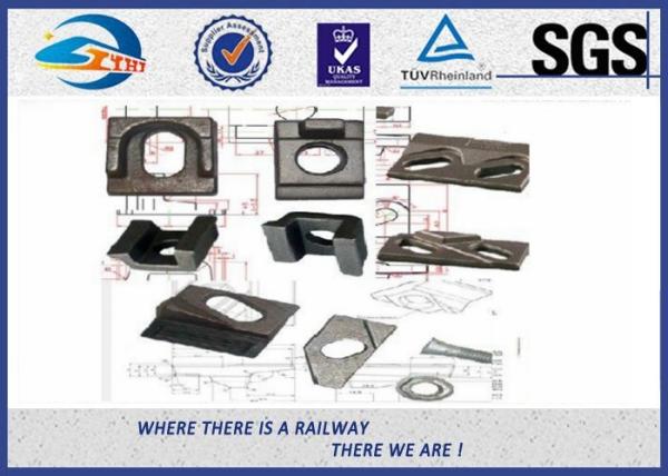 Cast Iron Rail Track Clamp DIN Rail Clips With Color Painting