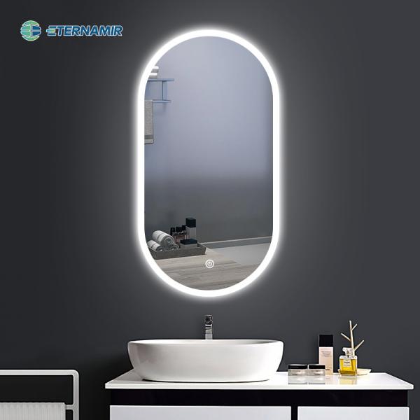 Espelho inteligente de casa de banho com luz LED retroiluminada e alto-falante Bluetooth