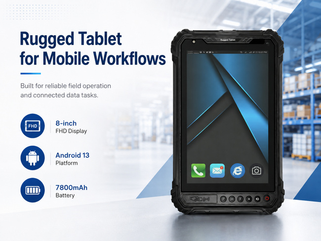Android Field Tablet 8 Inch Helps Mobile Teams Manage Tasks Reports and Daily Records