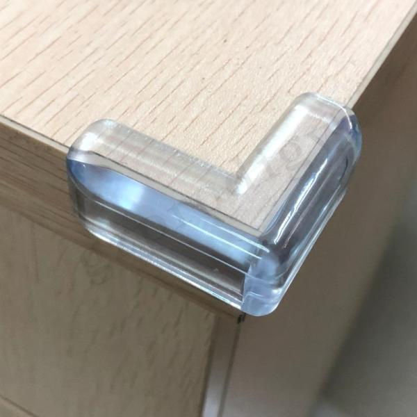 Transparent PVC Clear Plastic Corner Protectors For Table Installation