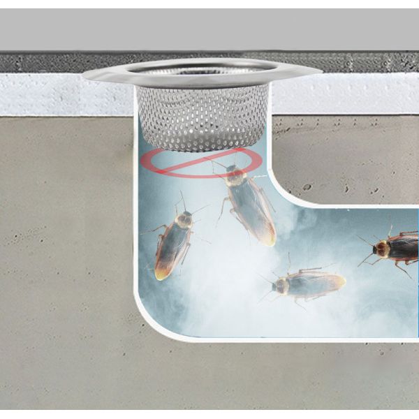 Kitchen Dish Sink Drain Bathroom Floor Drain Mop Pool Filter Stainless Steel