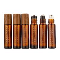 Garrafa de rolo com tampa de madeira 10 ml Balanças portáteis Spray Cosméticos de viagem Função Drop