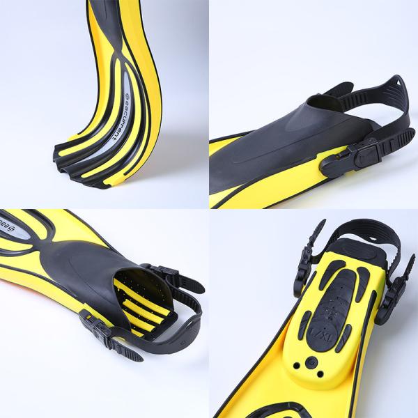 CE Certified Silicone Long Blade Snorkel Mask Set Fins Adjustable Strap
