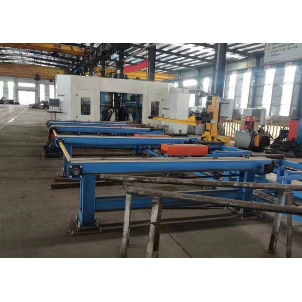 1250x600mm Width Height CNC Beam 3D Drilling Machine BT40 Spindles For Steel Structure Application