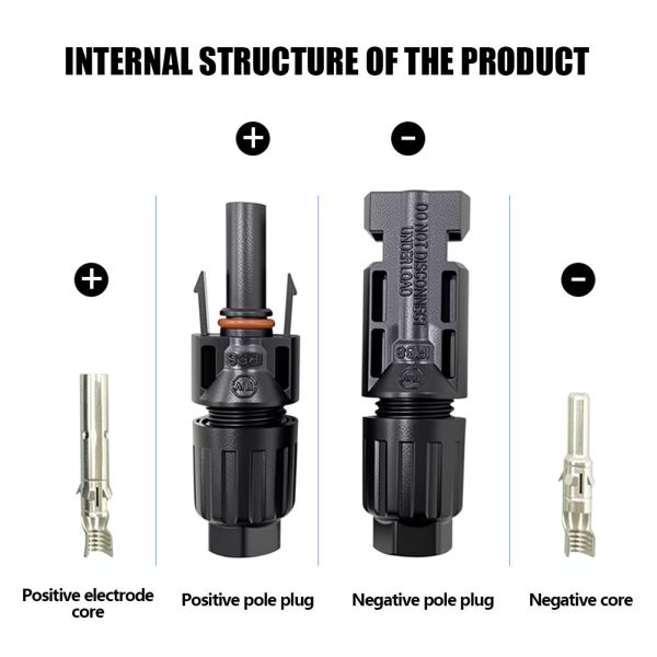 Cables solares fotovoltaicos para sistemas solares al por mayor, conectores terminales Xt60, cables solares macho-hembra