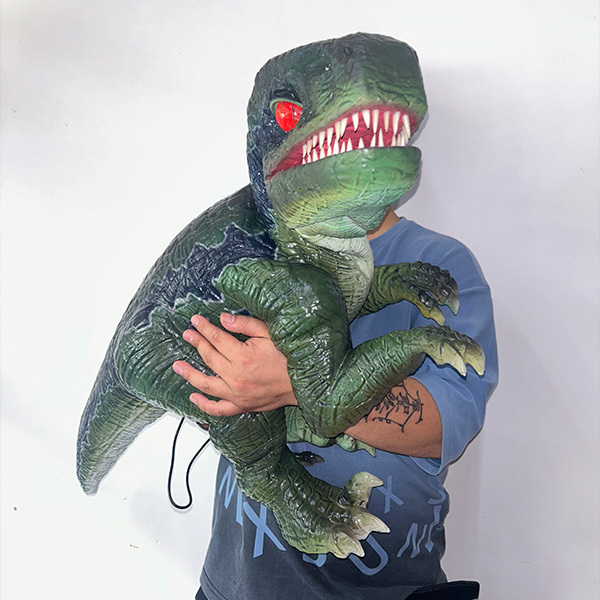 Event Interactive Silicone Rubber Full Body Dinosaur Puppet Animatronic Hand Props