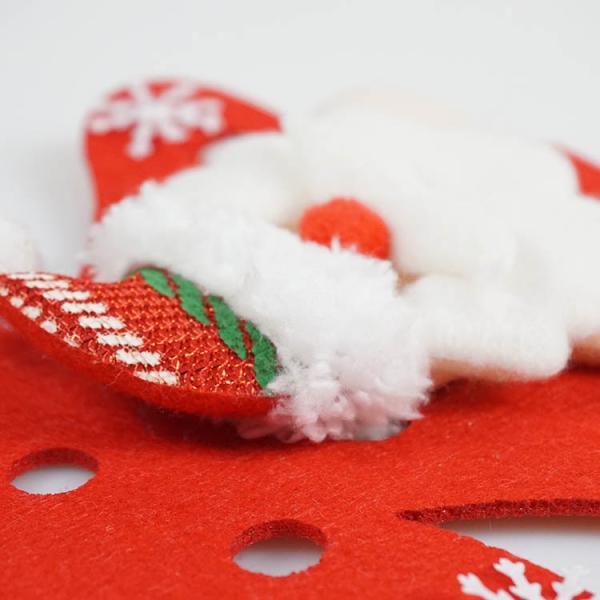 Eco - Friendly Christmas Tree Ornaments Small DIY Felt Christmas Tree Santa Claus