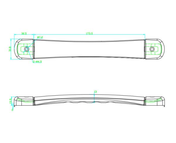 Genuine Fender Amp's Strap handle, Rubber handle.ROHS