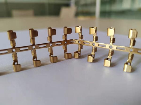 OEM Stamped Brass Wire End Contact Terminals | Custom Electrical Crimp Terminals for Cable Connections | High Conductivity Copper Alloy Connectors