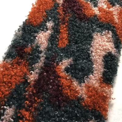 A camuflagem grossa encaracolado Sherpa tosa o poliéster 100% da tela 300gsm