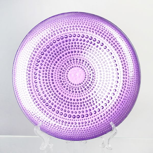 Wholesales ColorDecoration Glass Charger Plate with Electroplating and Spraying color