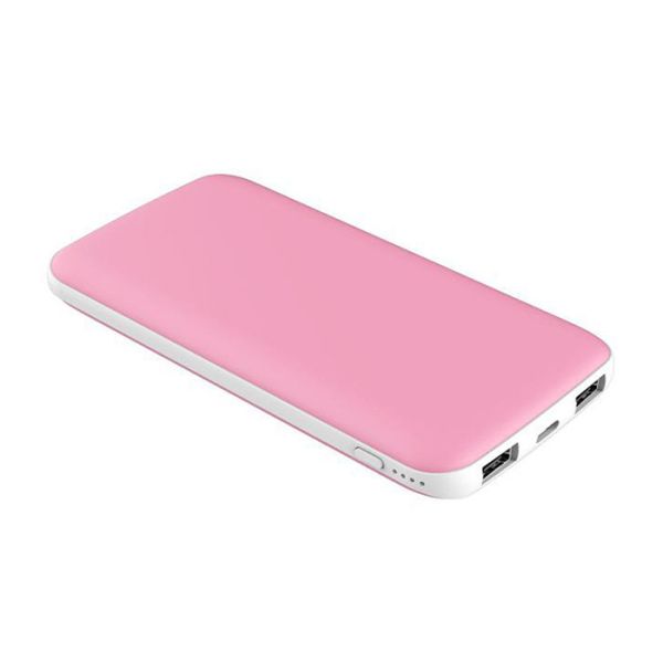 Polymer Plastic Power Bank 10000 Milliampere Battery Capacity With Double Usb Ports