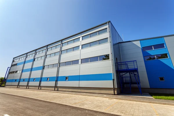 Edificios modernos de almacenes prefabricados de acero, Edificio industrial de acero de alta rigidez