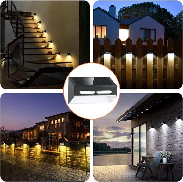 Monocrystalline Outdood Solar Garden Lights Solar Wall Lamp For Lawn Patio Stair