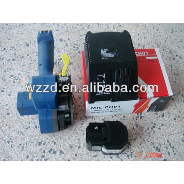 PET Strapping Tool Hand Plastic Battery Powered Packing Tool For Pallet Packaging