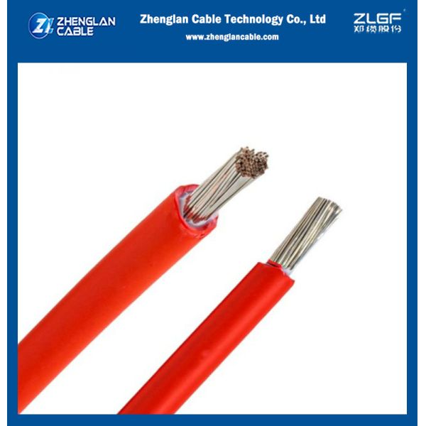 Cabo fotovoltaico solar à prova d'água 100m 200m 1x6mm2 6 Sq Mm 6mm 2 Núcleo 1500 Vdc Dc