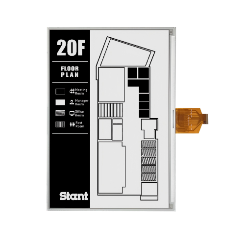 11.6 Inch E Paper Display 960×640 Resolution Black / White 2 Color E Ink Screen