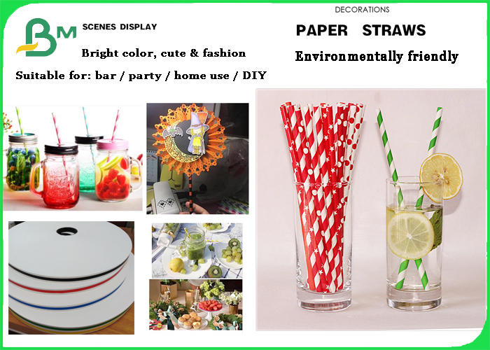 Food Grade Ink Printed Paper for Drinking Straws 60gsm Last long time Чернила качества еды напечатали бумагу для выпивая солом 60гсм последнее долгое время