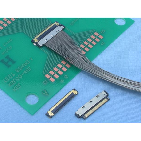Micro Coaxial Cable Application With KEL XSL20-48S 0.25 Mm Pitch, 44AWG And 46AWG